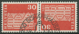 Schweiz 1968 Bauwerke Dorfplatz Gais 882 Kehrdruck K 52 Gestempelt - Used Stamps