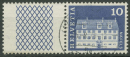 Schweiz 1968 Bauwerke Freulerpalast Näfels 879 W 27 Gestempelt - Used Stamps