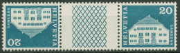 Schweiz 1968 Bauwerke Planta-Haus Samedan 881 Kehrdruck KZ 28 G Postfrisch - Unused Stamps
