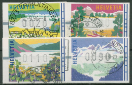 Schweiz Automatenmarken 1996 Landschaften ATM 7/10 Gestempelt - Automatic Stamps