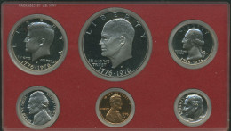 USA 1976 Präsidenten Proof Set 1 Cent - 1 Dollar ,PP (m5576) - Münzsets