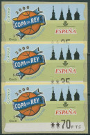 Spanien 2000 Automatenmarken Copa Del Rey 3 Wertstufen ATM 38 Postfrisch - Neufs