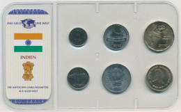 Indien 1988/2003 Kursmünzen 10 Paise - 5 Rupees Im Blister, St (m4037) - India
