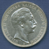 Preußen 3 Mark 1912 A, Kaiser Wilhelm II., J 103 Vz/st (m6341) - 2, 3 & 5 Mark Plata