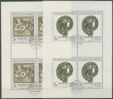 Tschechoslowakei 1971 Prager Burg Kleinbogen 2002/03 K Gestempelt (C96151) - Blocs-feuillets