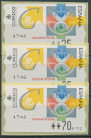 Spanien 1999 Automatenmarken Postemblem 3 Wertstufen ATM 30 Postfrisch - Nuovi