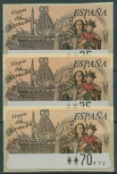 Spanien 1999 Automatenmarken Jungfrau V. Carmen 3 Wertstufen ATM 34 Postfrisch - Ungebraucht