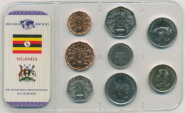 Uganda 1987/2007 Kursmünzen 1 - 500 Schilling Im Blister, St (m4104) - Uganda