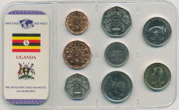 Uganda 1987/2007 Kursmünzen 1 - 500 Schilling Im Blister, St (m4104) - Ouganda