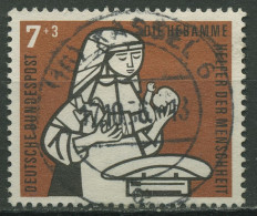 Bund 1956 Wohlfahrt: Kinderpflege 243 Mit TOP-Stempel - Usados