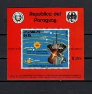 Paraguay 1975 Space, Solar System, Helios Satellite S/s MNH - South America