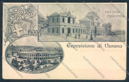 Verona Città Esposizione 1901PIEGHINA Cartolina MQ2663 - Verona