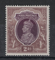 Inde 1937 - Yvert 156 Neuf AVEC Charnière - Sc#163, SG 260 - KGVI 2R - Roi George VI - 1936-47  George VI