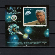 Paraguay 1977 Space, Mars Expediton, Wernher Von Braun S/s MNH -scarce- - América Del Sur