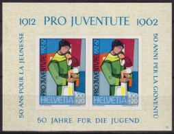 1962  Schweiz / Pro Juventute ** Zum:CH J199, Mi:CH: Bl. 18, Yt:CH BF18, Jubiläumsblock (12) - Unused Stamps