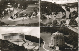 Kelheim Donau Mehrbild-AK Ua. Kloster Weltenburg, Walhalla, Befreiungshalle 1961 - Kelheim