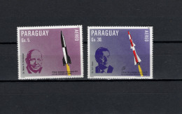 Paraguay 1983 Space, German Rocket Technic 2 Stamps MNH - Zuid-Amerika