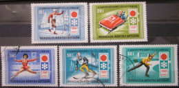 MONGOLIA ~ 1972 ~ S.G. NUMBERS 642 - 646, ~ OLYMPIC GAMES. ~ VFU #03470 - Mongolei