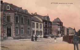 BELGIQUE - ATHUS - Quartier De La Gare - 1912 - En Couleur - Aubange