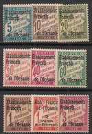 OCEANIE - 1926-27 - Taxe TT N°YT. 1 à 9 - Série Complète - Neuf * / MH VF - Portomarken