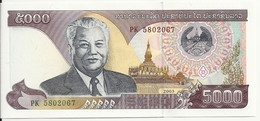 LAOS 5000 KIP 2003 UNC P 34 B - Laos