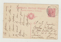 INTERO POSTALE DA 10 CENTESIMI DEL 1918 VERSO ROMA WW1 - Stamped Stationery