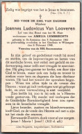 Bidprentje St-Antonius - Van Looveren Joannes Ludovicus (1861-1948) - Santini