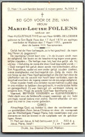 Bidprentje St-Baafs-Vijve - Follens Marie Louise (1876-1951) - Santini