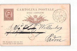 16195 01  CARTOLINA POSTALE SAN GIORGIO DI NOGARO X  PADOVA  1887 - Entero Postal