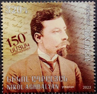 Armenia 2023, 150th Anniversary Of Nikol Aghbalyan, MNH Single Stamp - Armenië
