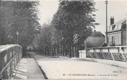 AY-CHAMPAGNE - Avenue De La Gare - Ay En Champagne