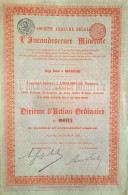 S.A. L'incandescence Minerale - 1895 !!  - Bruxelles - Andere & Zonder Classificatie