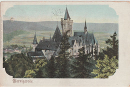 Litho Gruß Aus Wernigerode, Schloss Um 1900 - Wernigerode