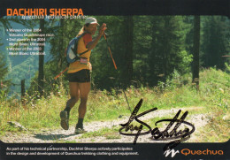 CLA - ATHLETISME - CPM DEDICACEE DU NEPALAIS DACHHIRI SHERPA VAINQUEUR 2004 DE LA VOLCANO GUADELOUPE RACE - Athletics