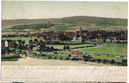 Litho Alfeld/Leine, Blick Vom Schlehberge 1904 - Alfeld