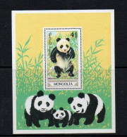 MONGOLIA - 1990- GIANT PANDAS  SOUVENIR SHEET   MINT NEVER HINGED, SG CAT £11 - Mongolei