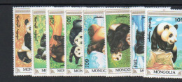 MONGOLIA - 1990- GIANT PANDAS SET OF 8 MINT NEVER HINGED, SG CAT £10.90 - Mongolie