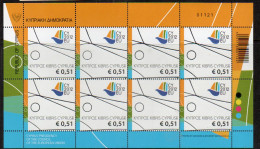 CYPRUS -  2012- EEC  PRESIDENCY SHEETLET OF 8  MINT NEVER HINGED SG £14.00  - Unused Stamps