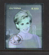 GUYANA - 1997 - PRINCES DIANA $600 HOLOGRAM STAMP  MINT NEVER HINGED  - Guyana (1966-...)