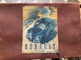 (6) DOCUMENT Commercial RENAULT 4cv - Automobile