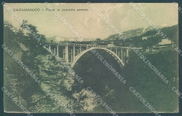 Teramo Caramanico Ponte In Cemento Armato ABRASA Cartolina JK6149 - Teramo