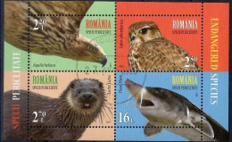 Romania, 2017 CTO, Mi.bl.  Nr. 700,  Endangered Species - Usati