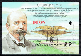 Histoire De L'Aviation : Biplan Du Danois Jacob Christian Hansen Ellehammer - Jersey