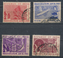 °°° INDIA - Y&T N°27/30 - 1950 °°° - Usati