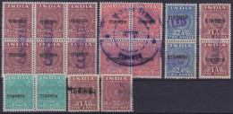 F-EX49725 INDIA LOCAL REVENUE TAX. RAJASTHAN OVERPRINT.  - Sellos De Servicio