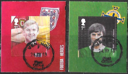 2013 Football Hereos Self-adhesive 2 Values (SG3475-3476) Used Set HRD2-C - Booklets