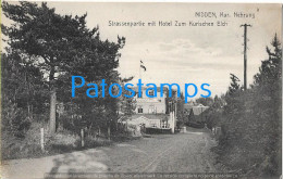 226935 LITHUANIA NIDDEN KURT NEHRUNG STREET PARTY WITH HOTEL TO THE CURONISH MOOSE POSTAL POSTCARD - Litouwen