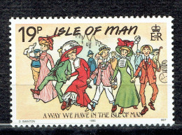 Cartes Postales Mannoises Classiques : "Nous Sommes Au Loin Dans L'île  De Man" - Isle Of Man