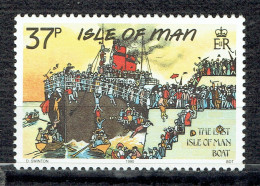 Cartes Postales Mannoises Classiques : "Le Dernier Bateau" - Isla De Man