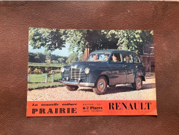 (12) DOCUMENT Commercial RENAULT  Prairie 6-7 Places  SÉRIE COLORALE - Automovilismo